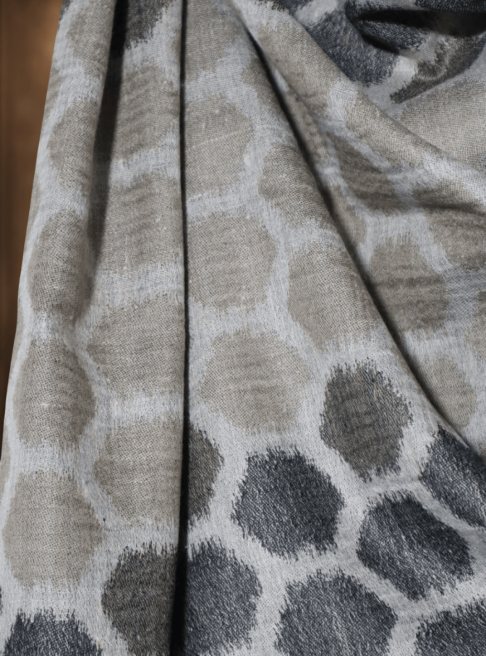 Grey & Charcoal Ikkat Stole Grey & Charcoal Ikkat Stole