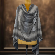 IKkat Pashmina Stole (Grey Striped) (2)