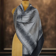IKkat Pashmina Stole (Grey Striped) (3)