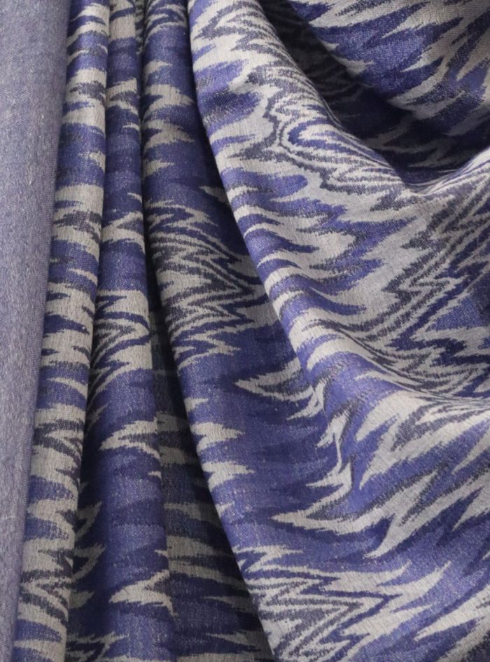 Ikkat-Pashmina-Stole-Blue-White-Zigzag-05 Ikkat-Pashmina-Stole-Blue-White-Zigzag-05