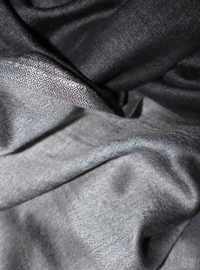 Reversible-Dark-Grey-Silk-Blend-Shawl-05 Reversible-Dark-Grey-Silk-Blend-Shawl-05