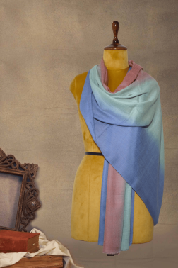 Ombre Pashmina Stole (Blue, Green & Pink Horizon)