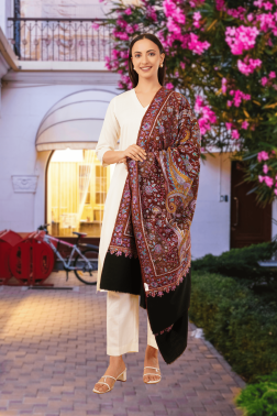 Taietkaar Embroidered Pure Pashmina Shawl