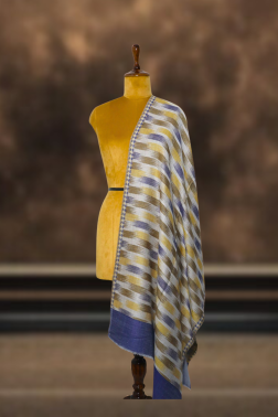 IKkat Pashmina Stole (Grey Striped)